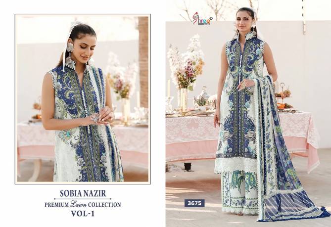 Sobia Nazir By Shree Premium Lawn Collection Vol 1 Cotton Pakistani Suit Wholesale Online
